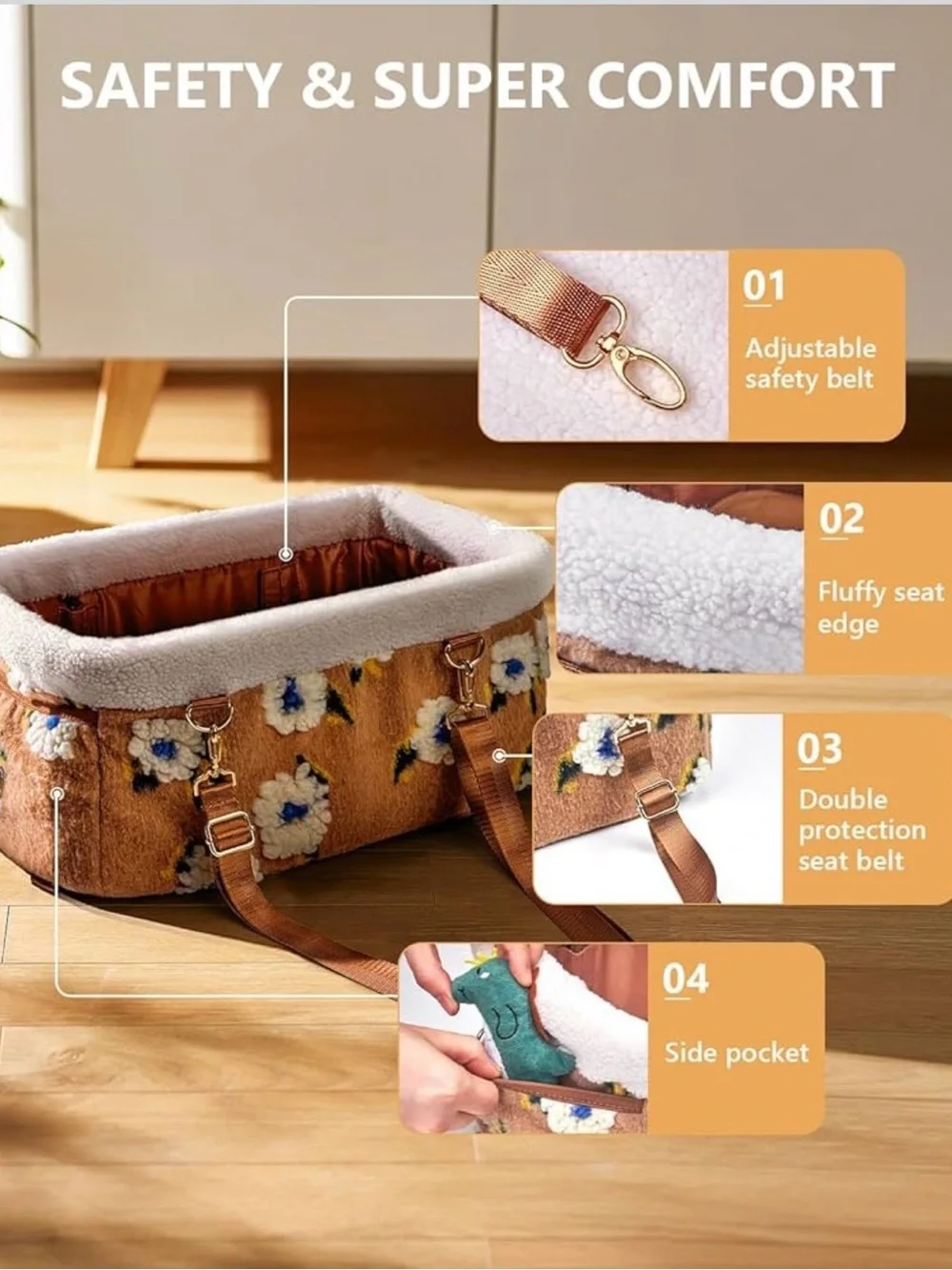 Burgeon Nest Dog Car Seat